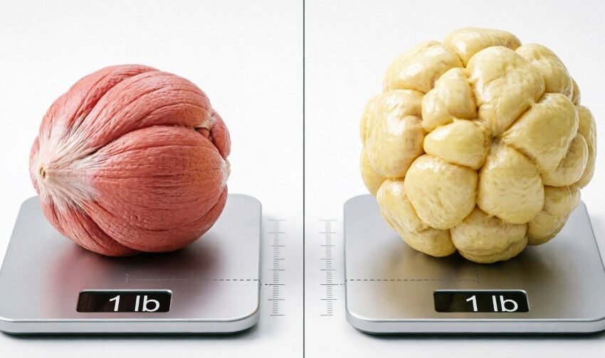 A Pound of Muscle Versus a Pound of Fat