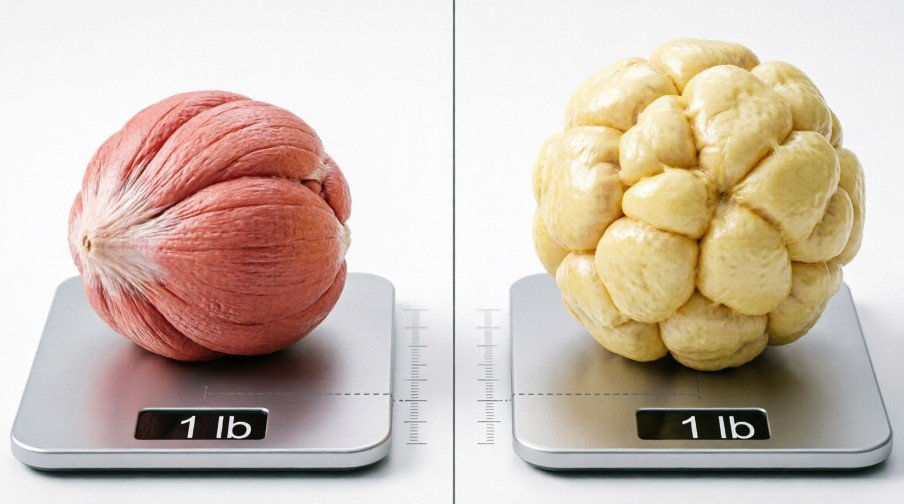 A Pound of Muscle Versus a Pound of Fat