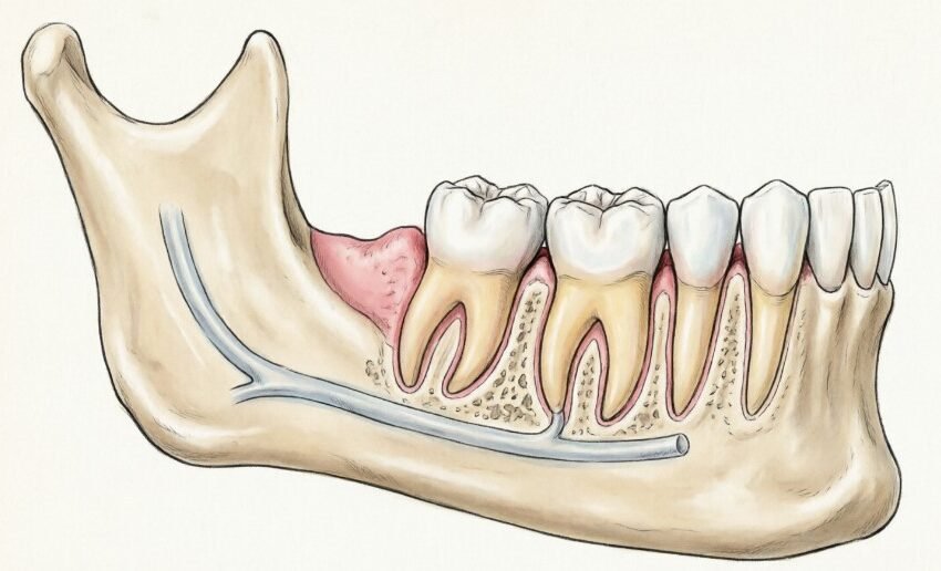 mesial impaction wisdom tooth