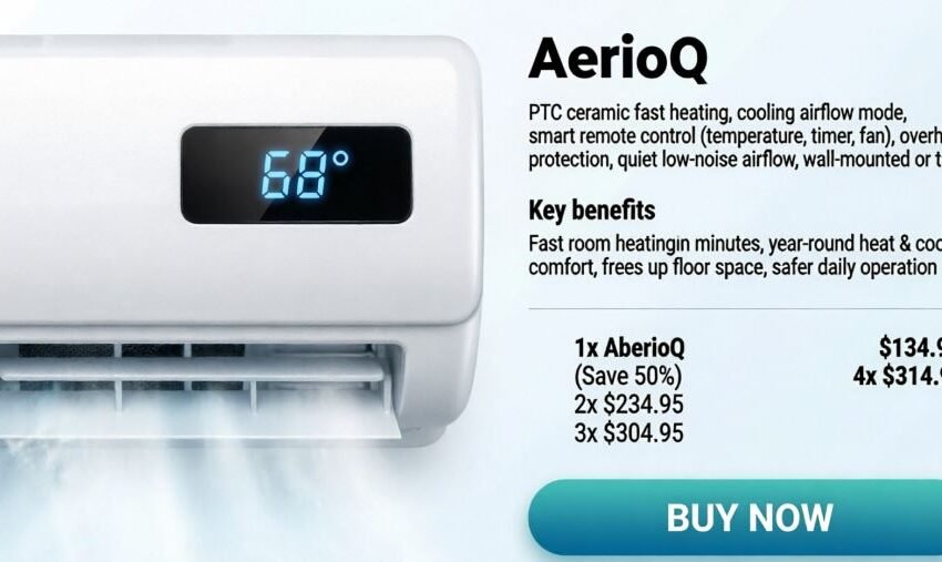 AerioQ Portable AC showcasing its compact